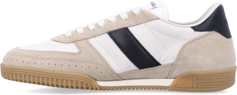 Tom Ford Zwarte Amber Sneakers Verhoog Stijl Beige Heren