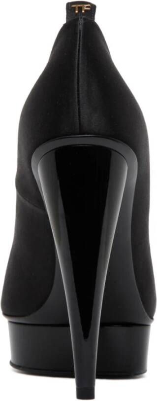 Tom Ford Zwarte Kalfsleren Platform Pumps