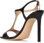 Tom Ford Zwarte Krokodil Gestempelde Sandalen Black Dames - Thumbnail 3