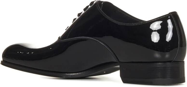 Tom Ford Zwarte Lakleren Veterschoenen