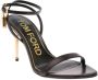 Tom Ford Zwarte Leren Hoge Hak Sandalen Black Dames - Thumbnail 2