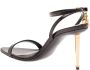 Tom Ford Zwarte Leren Hoge Hak Sandalen Black Dames - Thumbnail 3