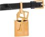 Tom Ford Zwarte Leren Hoge Hak Sandalen Black Dames - Thumbnail 4