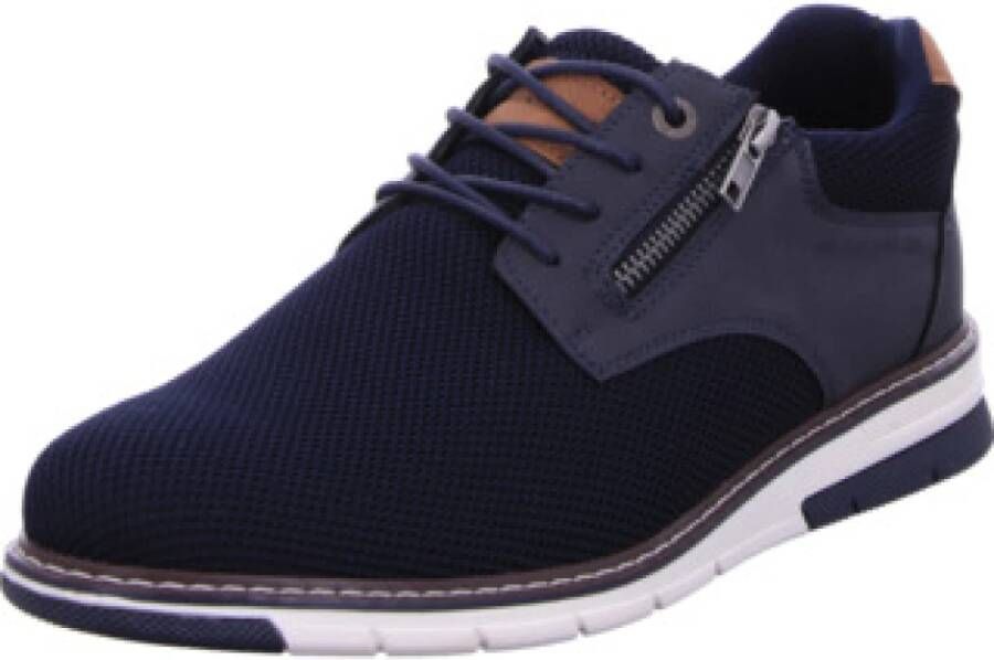 Tom Tailor Casual veterschoenen in blauw
