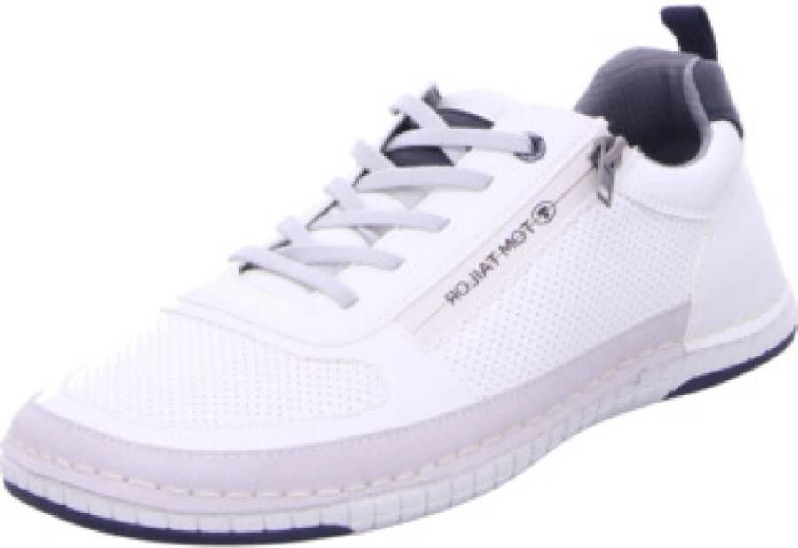 Tom Tailor Casual Veterschoenen in Wit