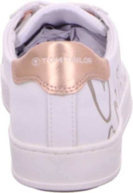 Tom Tailor Casual Veterschoenen in Wit