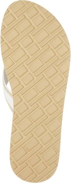 Tommy Hilfiger Beige Flip Flops Harvest Wheat Style Beige Dames