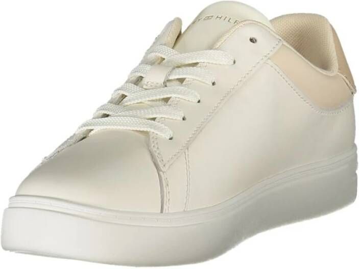 Tommy Hilfiger Beige Leren Dames Sneaker