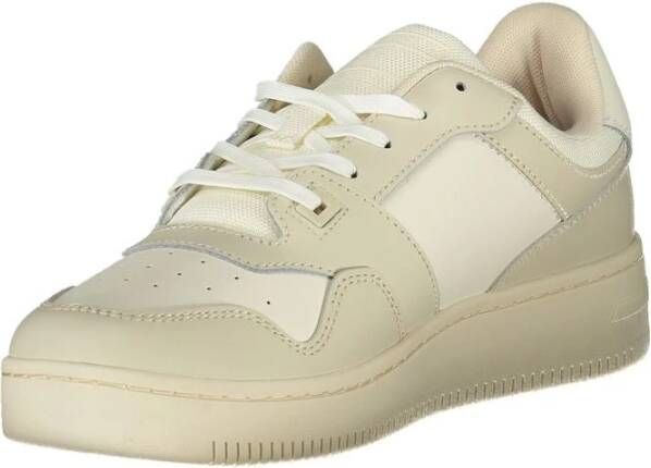 Tommy Hilfiger Beige Leren Heren Sneaker