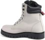 Tommy Hilfiger Beige Leren LaceUp Enkellaarzen - Thumbnail 2