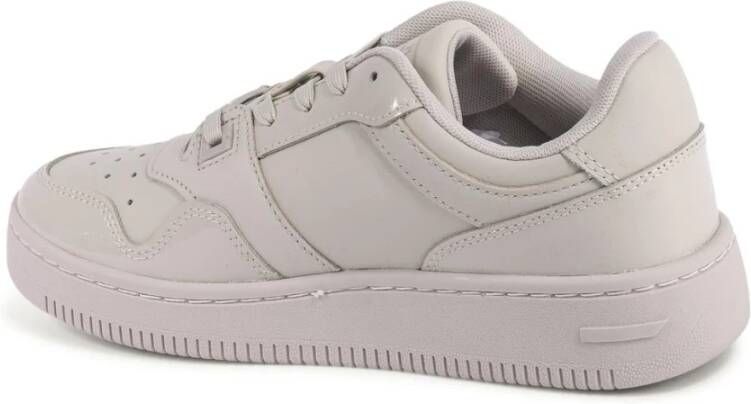 Tommy Hilfiger Beige Leren Sneaker
