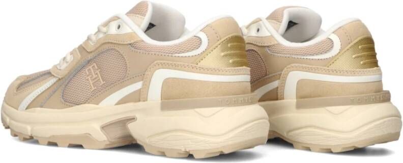 Tommy Hilfiger Beige Moderne Rugged Runner Sneakers Beige Dames