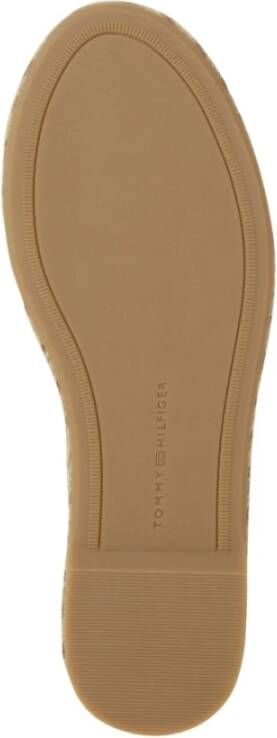 Tommy Hilfiger Beige Platte Sandalen voor Vrouwen White Dames