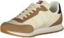 Tommy Hilfiger Sportieve Beige Veterschoenen met Bruine en Blauwe Details Beige Heren - Thumbnail 4