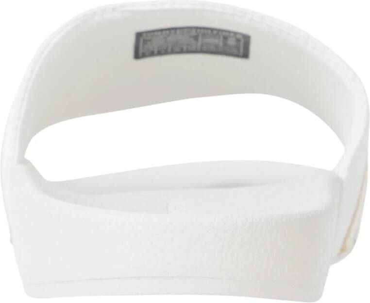 Tommy Hilfiger Beige Poolslide met Webbing Flip Flops White Dames