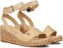 Tommy Hilfiger Kleurrijke Sleehak Satijnen Sandalen Beige Dames - Thumbnail 16