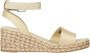 Tommy Hilfiger Beige Sleehak Sandalen met Zilveren Details Beige Dames - Thumbnail 33