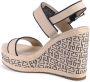 Tommy Hilfiger Beige Sleehak Espadrille Sandalen - Thumbnail 2