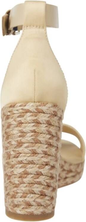 Tommy Hilfiger Beige Sleehak Sandaal voor Vrouwen Beige Dames