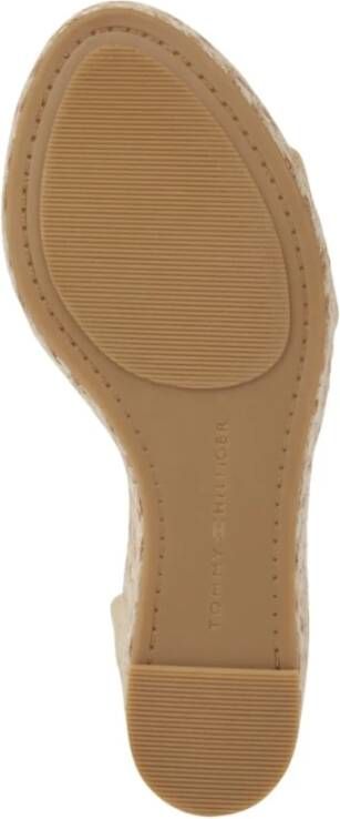 Tommy Hilfiger Beige Sleehak Sandaal voor Vrouwen Beige Dames