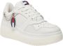TOMMY JEANS Tjw Retro Basket Flatform Sneakers Leren Sneaker Dames Wit - Thumbnail 10