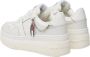 TOMMY JEANS Tjw Retro Basket Flatform Sneakers Leren Sneaker Dames Wit - Thumbnail 11