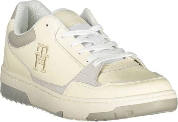 Tommy Hilfiger Beige Sports Sneakers met Unieke Borduursels Beige Heren