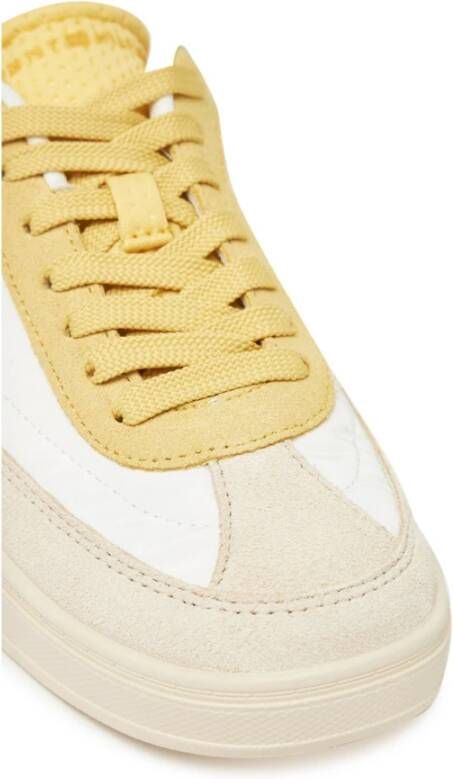 Tommy Hilfiger Beige Suède Sneakers met Geborduurd Logo