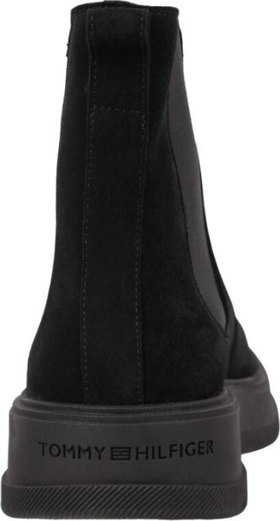 Tommy Hilfiger Black Core Chelsea Boots