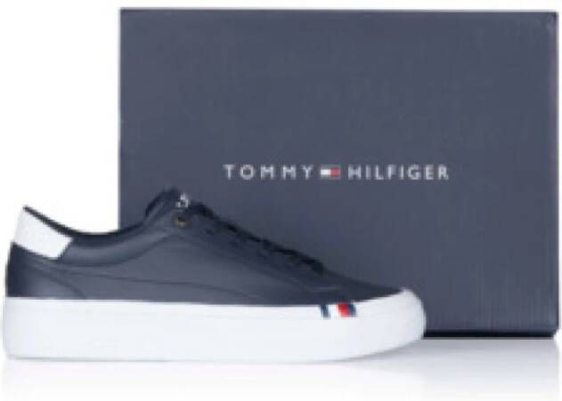 Tommy Hilfiger Blauwe Heren Sneaker Comfortabel en veelzijdig