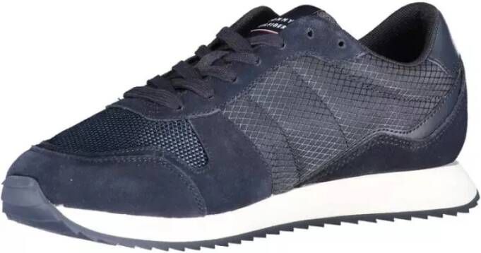 Tommy Hilfiger Blauwe Heren Sneakers Stijl Blue Heren