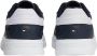 Tommy Hilfiger Blauwe Lage Sneakers Leer Nylon - Thumbnail 2