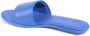 Tommy Hilfiger Blauwe Leren Slippers Casual Comfort - Thumbnail 2