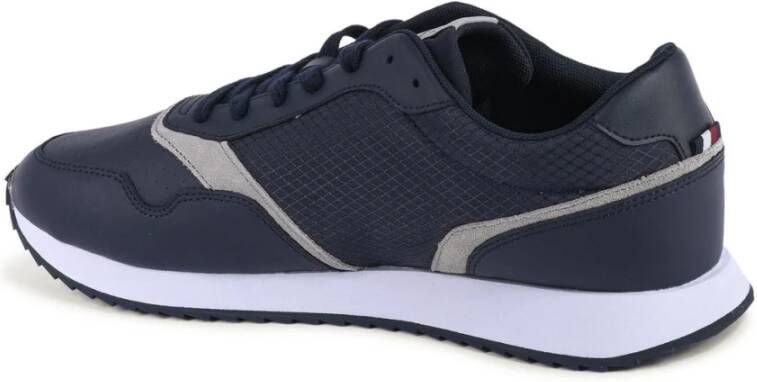 Tommy Hilfiger Blauwe Leren Sneakers