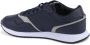 Tommy Hilfiger Blauwe Leren Sneakers - Thumbnail 3