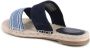Tommy Hilfiger Blauwe leren tweeriem sandalen - Thumbnail 2