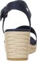 Tommy Hilfiger Sleehaksandaaltjes MONO WEBBING HIGH WEDGE SANDAL zomerschoen sandaal riemchensandalette met contrast-logo-opdruk - Thumbnail 9
