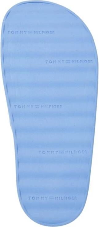 Tommy Hilfiger Blauwe Pool Slide Flip Flops Blue Dames