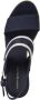 Tommy Hilfiger Sleehaksandaaltjes WEBBING HIGH WEDGE SANDAL zomerschoen sandaal wig hak met zij th-label - Thumbnail 4