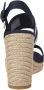 Tommy Hilfiger Sleehaksandaaltjes WEBBING HIGH WEDGE SANDAL zomerschoen sandaal wig hak met zij th-label - Thumbnail 5