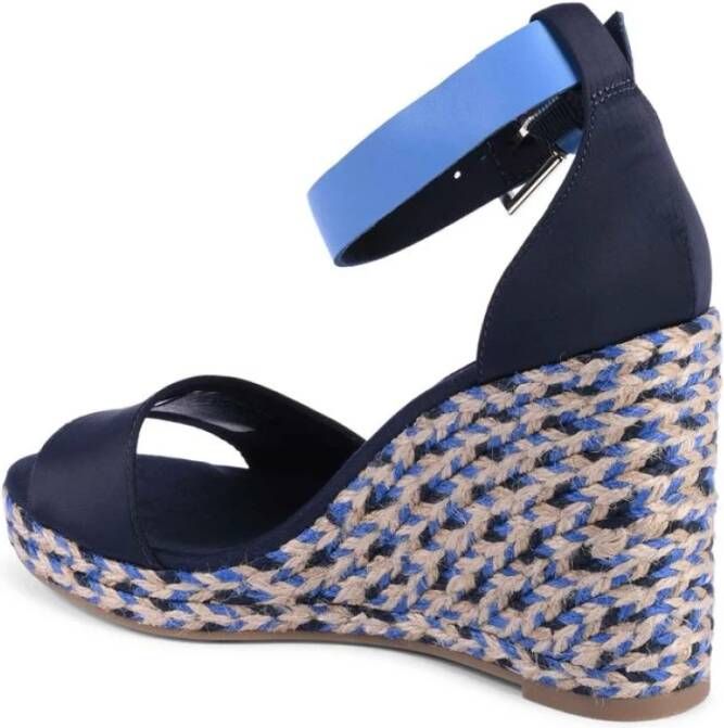 Tommy Hilfiger Blauwe Sleehak Sandalen Platform