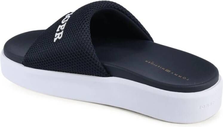 Tommy Hilfiger Blauwe Slides Sandalen