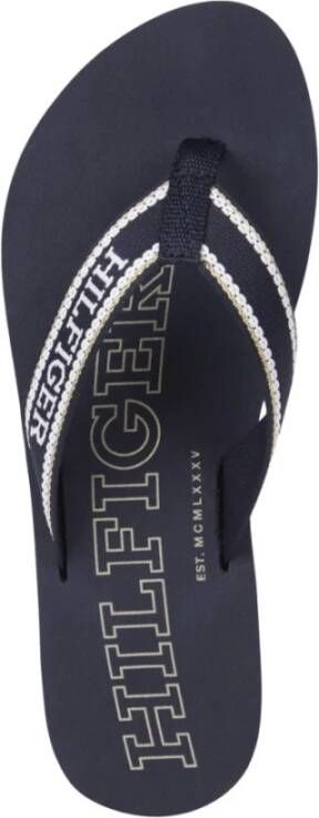 Tommy Hilfiger Blauwe Slippers voor Vrouwen Blue Dames