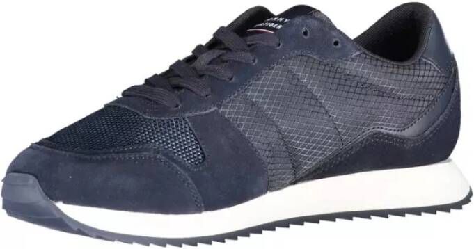 Tommy Hilfiger Blauwe Sneaker Polyester Blauw Heren