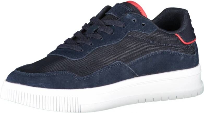 Tommy Hilfiger Blauwe Sportieve Veterschoenen met Logo Blue Heren