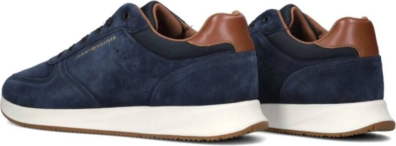 Tommy Hilfiger Blauwe Suede Hybrid Sneakers voor Heren
