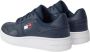 Tommy Hilfiger Retro Basket leren heren sneakers Blauw Uitneembare zool - Thumbnail 14
