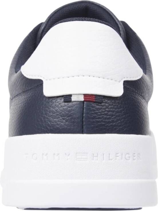 Tommy Hilfiger Blauwe Vrijetijdssneakers Blue Heren