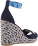 Tommy Hilfiger Blauwe Sleehak Espadrille Sandalen Platform - Thumbnail 5