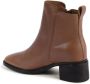 Tommy Hilfiger Bruin Leren Rits Enkellaarzen - Thumbnail 2